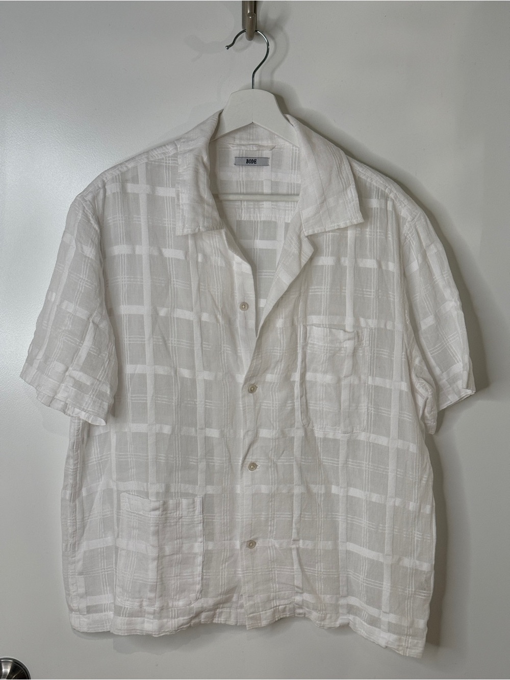 Authentic BODE White Short-Sleeve Shirt